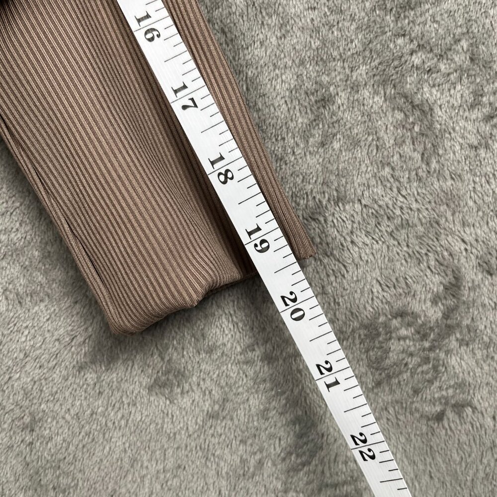 Scoop Ultimate Scubaknit V Neck Sweatshirt Women's S Brown Pullover Minimalist - Picture 8 of 8